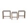 مجموعة طاولات توسكانا من بان هوم، مكونة من 3 قطع - رمادي طبيعي