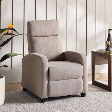 Pan Home Rom Single Seater Recliner - Beige