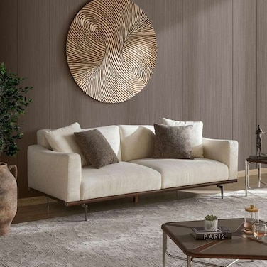 Pan Home Dontalo 3 Seater Sofa - Beige