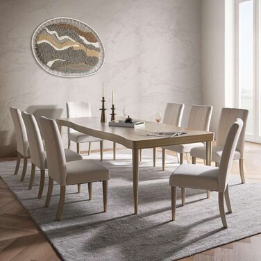 Pan Home Malibu 1+8 Dining Set - Champagne