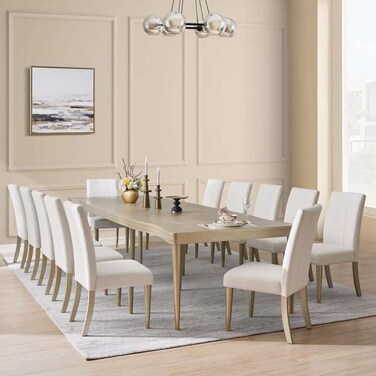 Pan Home Malibu 1+12 Dining Set - Champagne