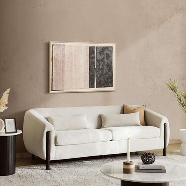 أريكة بان هوم غرينش بثلاثة مقاعد - بيضاء