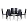 Pan Home Easton 1+6 Dining Set - Black