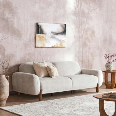 Pan Home Bloth 4 Seater Sofa - Grey