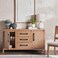 Pan Home Greta Sideboard With 2 Door 3 Drawer Veneer - Natural