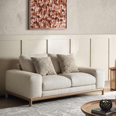 أريكة بان هوم روكان بمقعدين - بيج