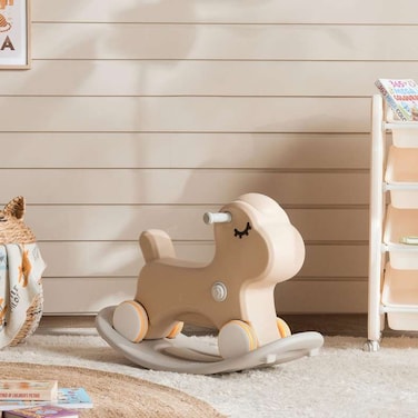 كرسي هزاز للأطفال من بان هوم هورس 2 في 1 مع سيارة