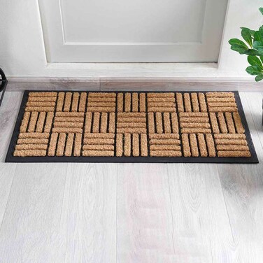 سجادة باب بان هوم ماكس ٤٥×١٠٠ سم - طبيعي/أسود
