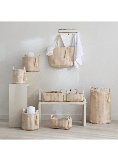 Box Sorbus 3-Piece Rectangle Storage Basket Set with Handle 36 x 26 x 14 cm