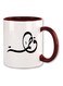Fatima Arabic Name Calligraphy Printed Mug Maroon/White
