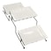 Great Serving 3 Square Shaped Serving Plates On Rack 55.5x23.5x15.5cm