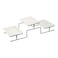 Great Serving 3 Square Shaped Serving Plates On Rack 55.5x23.5x15.5cm