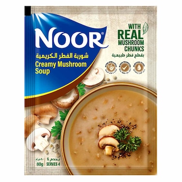 Noor, Instant Soup, Creamy Mushroom, 80g