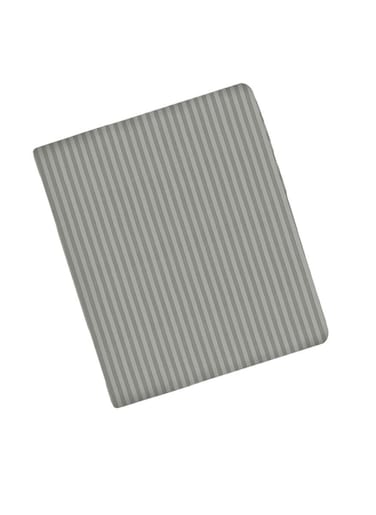 Light Grey Cotton Queen Striped Fitted Elastic Pack of 3 Bedsheet 180x200+25cm