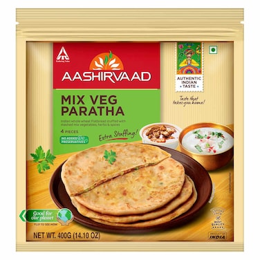 Aashirvaad Mix Veg Paratha, 400g