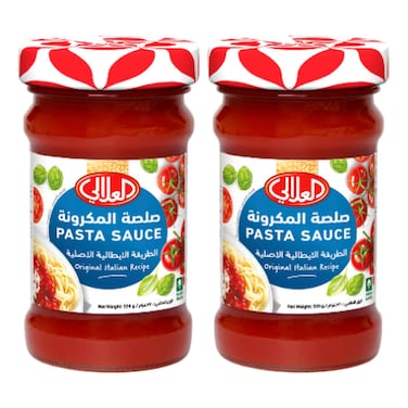 العلالي صلصة المعكرونة الأصلية 320 غرام حزمة من قطعتين