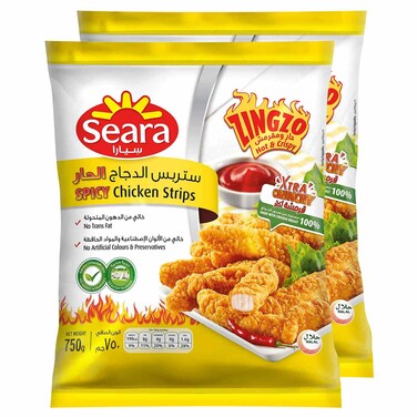 Seara Zingzo Spicy Chicken Strips, 750g Pack of 2