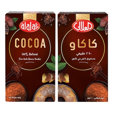 Al Alali Rich Cocoa Powder, 100g Pack of 2