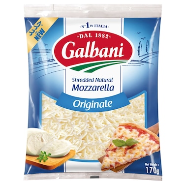 Galbani Shredded Natural Mozzarella, 170g