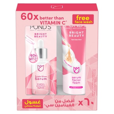 Pond's Bright Beauty Triple Glow Serum 30g + Pond's Bright Beauty Facial Foam 50g