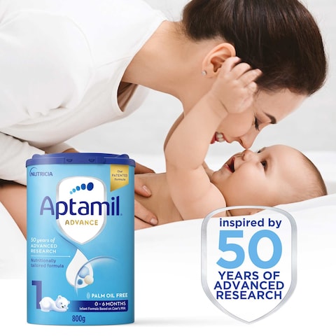 Aptamil Advance Palm Oil Free Infant Milk Formula, Stage 1, from 0 to 6 Months, 800g