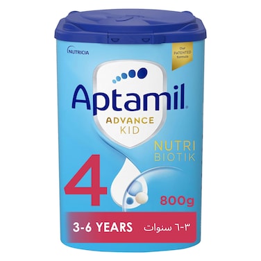 Aptamil Advance Kid 4 Growing Up Formula Milk From 3-6 Years, Easy To Use Pack, 800g