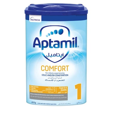 Aptamil Comfort 1 Infant Formula Milk, Stage 1, from 0 to 6 Months, 800g
