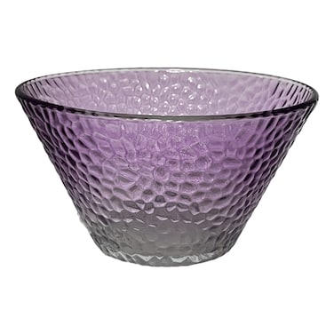 Glass Bowl Purple 800ml 15.5x6.5x7cm