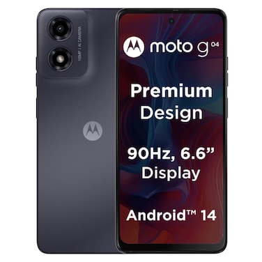 Motorola Moto G04 Dual SIM 4GB RAM 64GB 4G Concord Black