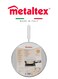 Splatter Screen &acirc;&euro;&ldquo; 26cm Aluminium, Finely Perforated, with Wire Handle and Plastic Insert