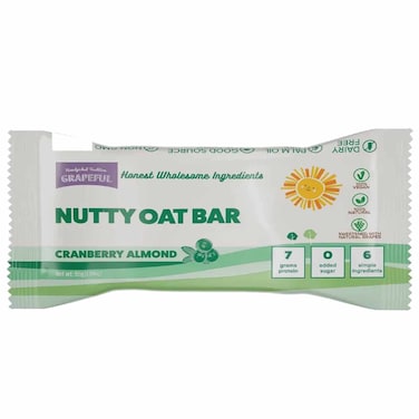 Grapeful Vegan Nutty Oat Bar Cranberry Almond, 55g