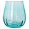 Glass Coloured Vase with Wide Oval Optical Base 15.5cm