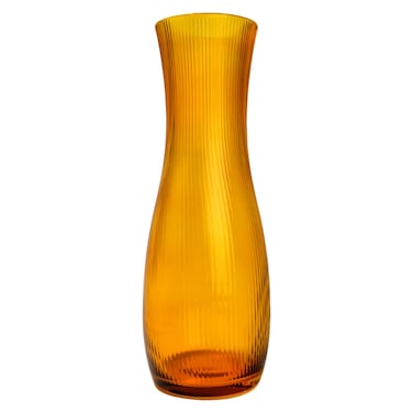 Glass Amber Vase 30cm