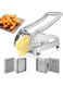 French Fry Cutter Stainless Steel &acirc;&euro;&ldquo; Professional Heavy-Duty Potato Slicer with 2 Interchangeable Blades for Thick or Thin Fries &acirc;&euro;&ldquo; Manual Vegetable Cutter for Potatoes, Carrots, Cucumbers &amp; More &acirc;&euro;&ldquo; Easy to Use, Non-Slip Base, Rust-Resistant Design