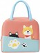 Mobcos Cat Lag Light Pink Large Capacity Insulated Lunch Bag   Waterproof &amp; Stain-Resistant Meal Tote with Advanced Temperature Retention   Durable Polyester Lunch Bag for Office &amp; School