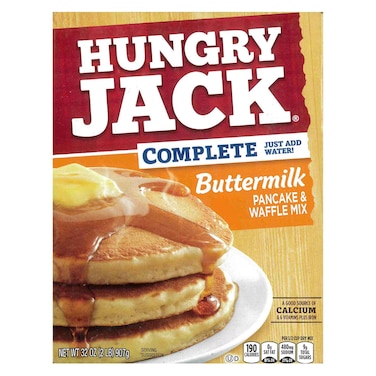 Hungry Jack Complete Buttermilk Pancake and Waffle Mix, 907g