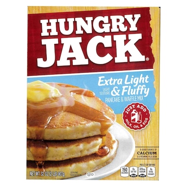 Hungry Jack Extra Light and Fluffy Pancake and Waffle Mix, 907g
