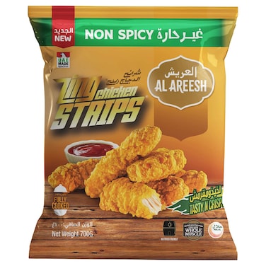Al Areesh Non-Spicy Zing Chicken Strip, 700g