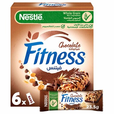 Nestle Fitness Chocolate Cereal Bar, 23.5g Pack of 6