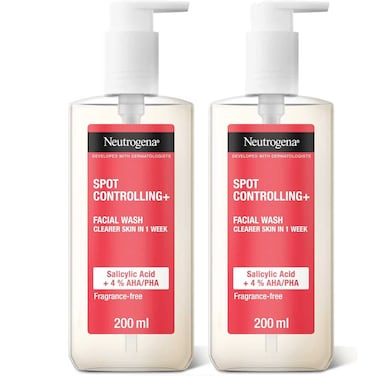 Neutrogena Facial Wash Spot Controlling 200ml Pack of 2
