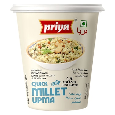 Priya Quick Millet Upma Instant Cup, 65g
