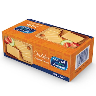 Almarai Full Fat Cheddar Cheese Block, 250g