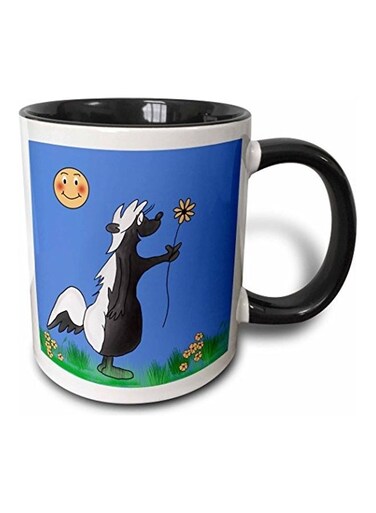 Cute Cartoon Skunk Mug Black/White