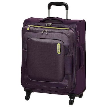 American Tourister Duncan+ Spinner Trolley Bag, 68cm, TSA Lock, Purple