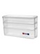 Fridge Organiser Storage Plastic Food Containers with Lid Clear 31 X 18 X 12.5cm