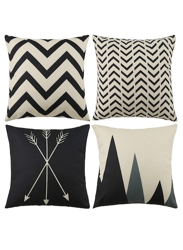 Pillow Covers, Modern Pattern Linen Square Pillow Cushion Case for Sofa Couch Bed Home Outdoor Car