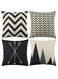 Pillow Covers, Modern Pattern Linen Square Pillow Cushion Case for Sofa Couch Bed Home Outdoor Car