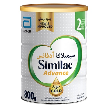 Similac Advance Gold Follow-on Formula Milk Powder, Stage 2, from 6 to 12 Months, 800g