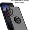 Muzz Case for Samsung Galaxy A55 Case Cover Metal Ring Holder Grip Kickstand Car Magnetic Mount Shockproof Matte Hard Back Bumper Case for Samsung Galaxy A55 5G 2024 (Green)