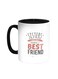 Sisters Are The Perfect Best Friend Printed Coffee Mug Black/White